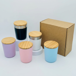 Eco-friendly 300ml Stainless Steel Bamboo Coffee Mug Vacuum Insulated Travel Tumbler with Handle for Office & Outdoor Gifts - Product Image 6