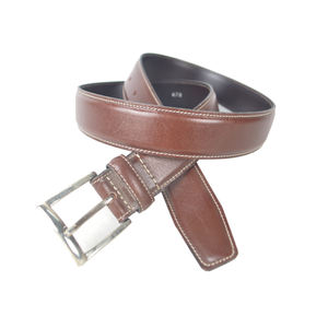 Ceinture unisexe en cuir véritable antique 35 mm de qualité supérieure, durable, avec double couture, entièrement personnalisable pour les tenues formelles - Product Image 1