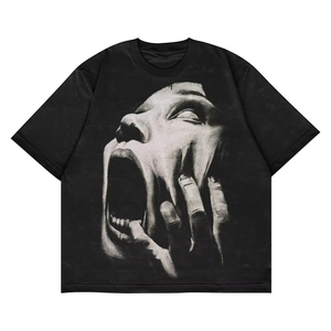 T-shirt respirant 100% coton pour hommes, tenue décontractée, coupe régulière, nouvelle version avec impression numérique, prix de gros - Product Image 3