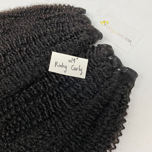 Vente en gros d'extensions de cheveux vietnamiennes crues bouclées crépues naturelles 100% - Product Image 1