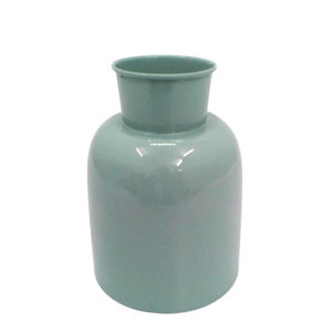 Vase à fleurs en fer de forme ronde de couleur vert clair fait à la main pour les décorations de mariage et de table en gros en vrac - Product Image 6