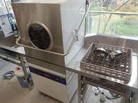 Lave-vaisselle professionnel à porte coulissante en acier inoxydable haute performance pour restaurants et hôtels