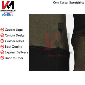 LOGO personnalisé nom de marque lettre conception pull en tricot surdimensionné 100% coton décontracté chaud hiver pull hommes à la mode Streetwear ample - Product Image 3