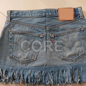 กระโปรงยีนส์ผู้หญิงกระโปรงยีนส์ผ้าฝ้ายดีไซน์ล่าสุด - Product Image 3