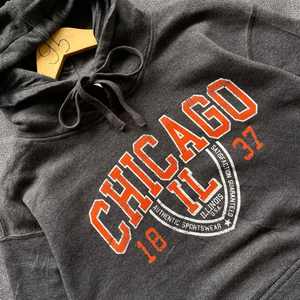 เสื้อฮู้ดสไตล์สตรีทสำหรับผู้ชายเสื้อมีฮู้ดสไตล์ชิคาโกเสื้อมีฮู้ดแนวสตรีทเสื้อฮู้ดขนแกะโลโก้ออกแบบได้ตามต้องการ - Product Image 2