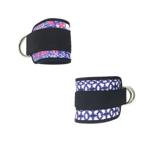Néoprène Rembourré Acier D-Ring Cheville Câble Machine Fitness Exercice Fessier Workout Gym Cheville Manchette Soutien Jambes Protection - Product Image 5