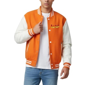 Men's New Fashion Unisex College Letterman Varsity Jacket Custom Design Leather Varsity Jacket for Casual Wear - Product Image 1