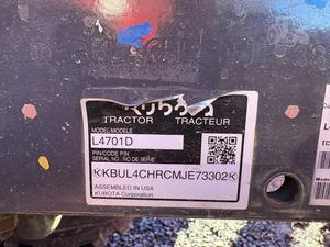 Mini tracteur d'occasion 2021 Kubota L4701D pas cher - Product Image 6