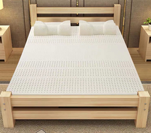 Surmatelas en latex naturel biologique simple <span class=keywords><strong>120x190</strong></span> avec housse amovible, idéal pour hôpitaux <span class=keywords><strong>et</strong></span> hôtels, confort optimal - Product Image 2