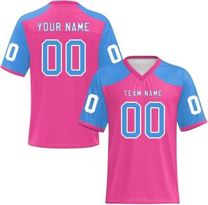 OEM Custom High Quality American Football Jerseys Breathable Quick Dry Polyester Summer <b>Mesh</b> <b>Screen</b> Print Wholesale Short-Jersey - Product Image 3