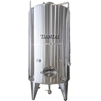 Cuves de fermentation de vin en acier inoxydable de qualité alimentaire 1000L à paroi simple avec chemise de refroidissement et bande de refroidissement