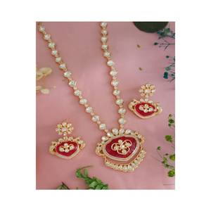 Vente en gros directe de bijoux en pierre Kundan du fabricant Style classique de haute qualité pour les fêtes de mariage - Product Image 4