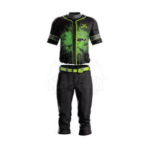 Nouvelle arrivée hommes adultes uniformes de baseball ensembles respirant grande taille 100% polyester bas prix - Product Image 1