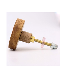 Poignées et boutons de tirage en bois massif au design moderne Nouveaux boutons ronds de meubles en bois pour les tiroirs de la cuisine et du salon Vente en gros - Product Image 3