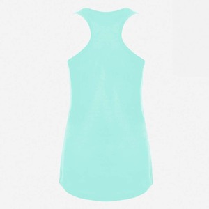 Camiseta sin Mangas Ideal Racerback de Next Level Apparel para el Verano 2026, Color Crema Banana, 60% Algodón, 40% Poliéster, para Mujer - Product Image 2