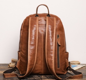 กระเป๋าเป้สะพายหลังหนังแท้วินเทจทำด้วยมือ14 "กระเป๋าเป้สะพายหลังส่วนบุคคลสำหรับวันครบรอบการใช้งานประจำวันวาเลนไทน์ - Product Image 5
