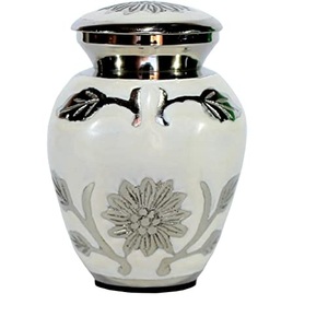 Exclusive American Style <b>Pet</b> <b>Urn</b> Set of 2 Funeral Equipment Metal <b>Urns</b> Human Ashes Hand Carved Metal Jar Memorial Brass <b>Urns</b> - Product Image 3