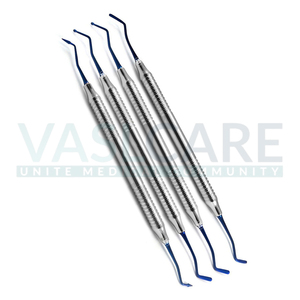 Remplissage composite dentaire plastique plat embouts en titane et or lot de 10 instruments chirurgicaux par Vaslcare - Product Image 3