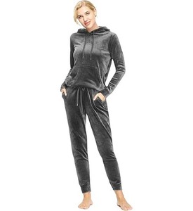Señoras Activewear Chándal Joggers Chándal para mujer Sudadera con capucha y pantalones de chándal Conjunto de chándal de 2 piezas para mujer - Product Image 1
