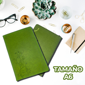 Quaderno con Copertina Rigida in Pelle Imbottita e Texturizzata, Formato B5, Pagine Tipo Diario, Rilegatura Termica e Formato a Fogli Mobili - Product Image 1