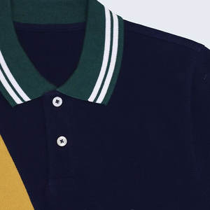 Camisetas Polo de golf de lona para hombre con logotipo personalizado en stock de alto rendimiento con material de poliéster de diseño para correr - Product Image 4