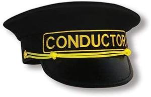 <b>Black</b> Conductor Cap- 1 pc. <b>Black</b> Conductor Cap which has one size that can fit most teens and adults. - Product Image 3