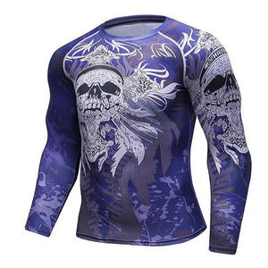 Haute qualité Judo course Polyester entraînement Compression et lâche t-shirts gardes Rash Guard pour hommes - Product Image 5