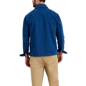 Vestes bleu foncé en tissu brut, style décontracté chic, pour un look professionnel et élégant. - Product Image 4