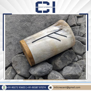 Taza de cerámica de cuerno vikingo personalizable de calidad excepcional, última llegada en stock para fiestas y servir cerveza a granel - Product Image 2