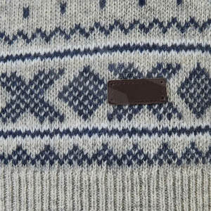 Pull en maille personnalisé à manches longues en coton et polyester, matelassé, épais, coupe ajustée, respirant, pour homme, hiver - Product Image 5