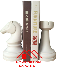 Serre-livres décoratifs en marbre blanc en forme d'exclamation et de point d'interrogation pour la maison et le bureau - Product Image 3