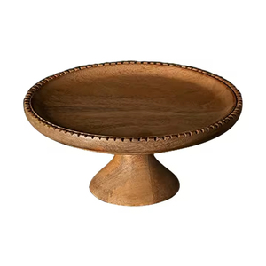 Excellent Quality Event Decorating Tabletop Wooden <b>Cake</b> Stand Bulk Pure Solid Mango <b>Wood</b> Cupcake Stand Round Shape Natural Color - Product Image 6