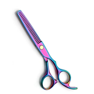 Juego de tijeras de maquillaje de acero inoxidable pulido profesional embalaje personalizado con cuchillas finas rectas al por mayor - Product Image 3