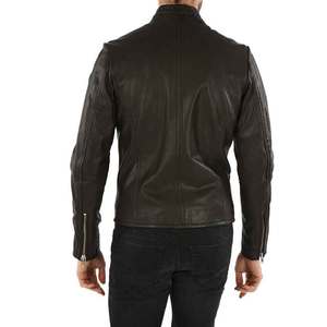 2025 OEM Service respirant vestes en cuir hommes couleur personnalisée hommes veste en cuir produit à manches longues veste en cuir pour hommes - Product Image 2