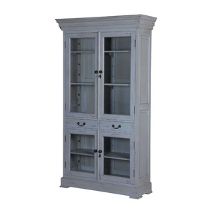 <b>Glass</b> Door Display Cabinets a Stylish Solution for Storing and Showing Off Your Collection Wooden <b>Bookshelves</b> Showcase Cabinet - Product Image 2