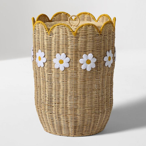 Handwoven Elephant <b>Rattan</b> Storage <b>Basket</b> with Lid High Quality <b>Laundry</b> Hamper OEM Animal Shaped <b>Laundry</b> <b>Basket</b> from Vietnam - Product Image 5