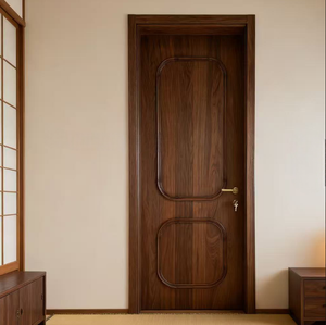 Porte intérieure moderne en MDF et bois massif, design classique, surface finie, isolation acoustique, ouverture manuelle, pour usage domestique - Product Image 5