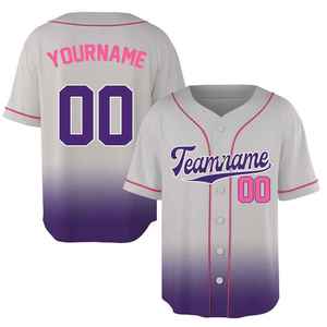 Camiseta de Béisbol Personalizada de Poliéster de Alta Calidad Más Vendida, Nuevo Diseño Personalizado, Camiseta Deportiva de Béisbol para Hombre - Product Image 6