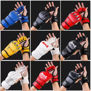 Gants de MMA en cuir demi-doigts personnalisés pour la vente en gros, Nouveauté 2025, pour l'entraînement et le grappling - Product Image 6