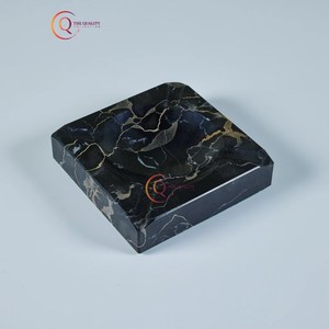 New Look Pattern Natural Marble Smoking <b>Ashtray</b> Square Shape Finest Quality Black Cigarette <b>Ashtray</b> Holder For Hotel & Bar - Product Image 5