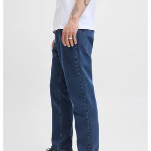 Pantalones Vaqueros de Mezclilla con Logotipo Personalizado para Hombre, Corte Holgado, Estilo Urbano, Pantalones de Motociclista, Pierna Ancha, Rectos, Novedades, Tallas Grandes - Product Image 3