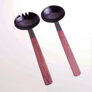 Servidores de Ensalada Modernos de 11 Pulgadas con Recubrimiento de Resina, Ecológicos, Aptos para Lavavajillas, Hechos en India, Más Vendidos - Product Image 3