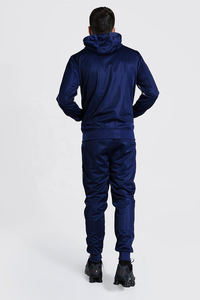 ชุดวอร์มผู้ชายแบบใหม่ขายส่ง ผ้าเนื้อนุ่ม เสื้อฮู้ดมีซิปและกางเกงขายาว ชุดออกกำลังกาย วิ่งจ๊อกกิ้ง รับสกรีนโลโก้ - Product Image 4