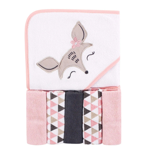 Ensemble de serviettes de bain en coton doux pour nouveau-nés, motif canard de dessin animé, adapté aux peaux sensibles, pour la chambre de bébé, design rectangulaire avec appliques - Product Image 5