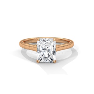 New Arrival Trendy Women <b>Solitaire</b> Finger <b>Ring</b> Studded VVS Clarity Moissanite Brilliant Cut Diamond 925 Sterling <b>Silver</b> Jewelry - Product Image 3