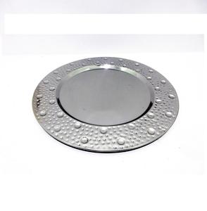 Plato de hierro de forma redonda para servir, plato Chapado en latón de Color dorado, plato y bandeja para servir comida en restaurante hecho a mano - Product Image 5