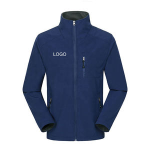 Custom logo <b>Men</b> Windproof Waterproof Canvas Stand Collar Tactical <b>Soft</b> <b>Shell</b> Winter Sport Skin Fleece <b>Jacket</b> - Product Image 1