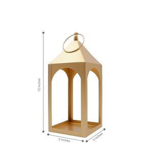 Lanterne en fer métallique de qualité supérieure avec bougeoir à un pilier bougies lanternes suspendues pour la décoration de la maison bougeoirs - Product Image 3