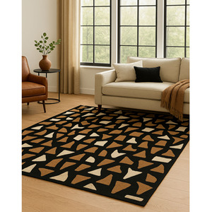 Alfombra de lana hecha a mano personalizada, Color sólido, Reversible, para mascotas, alfombra con mechones a mano, sala de estar, uso doméstico, venta al por mayor - Product Image 1