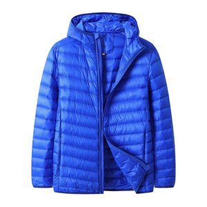 Veste d'hiver légère à capuche pour hommes, surdimensionnée 5XL 6XL 7XL 8XL, vêtement imperméable, à capuche, emballage, noir - Product Image 1